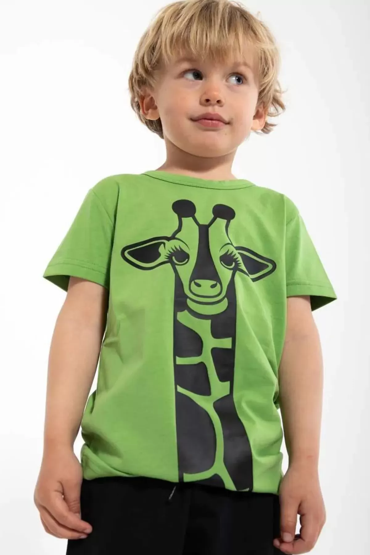 Store Dyrgrowl T Olive Giraf Kinder T-Shirts