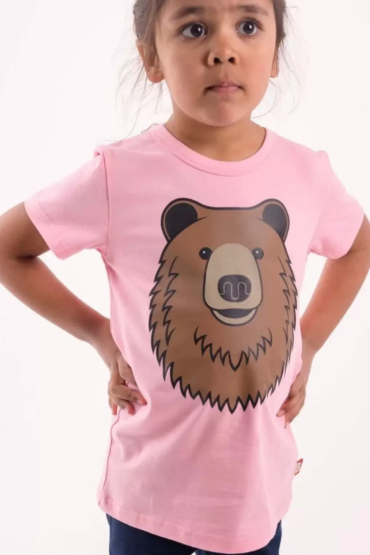 Online Dyrgrowl T Pastel Pink Brun Bjoern Kinder T-Shirts