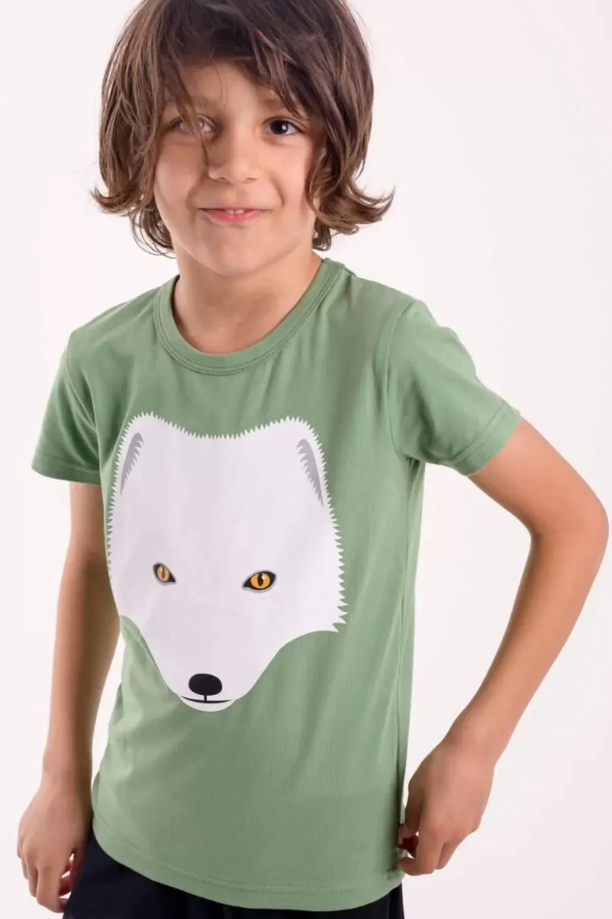 Outlet Dyrgrowl T Sage Polarraev Kinder T-Shirts