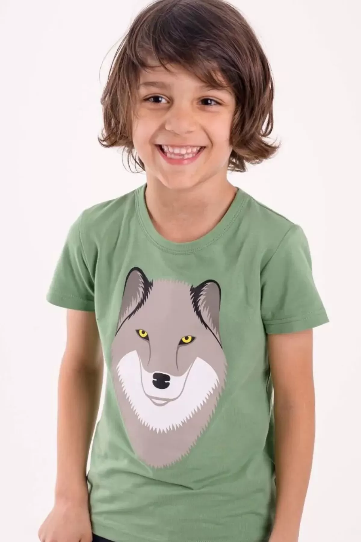 New Dyrgrowl T Sage Ulv Kinder T-Shirts