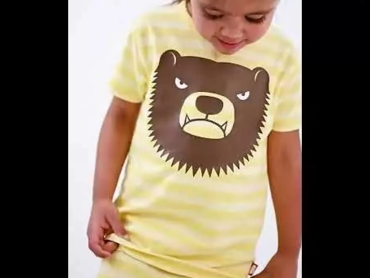 Outlet Dyrimpala Shorts Bright Yellow/Light Yellow Kinder Shorts