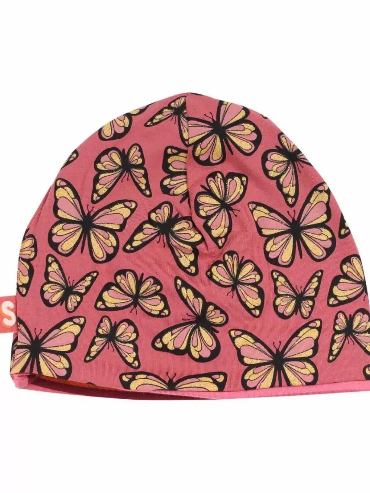 Shop Dyrloeve Beanie Old Rose Flutter/Stripe Reversible Baby Mützen Und Handschuhe