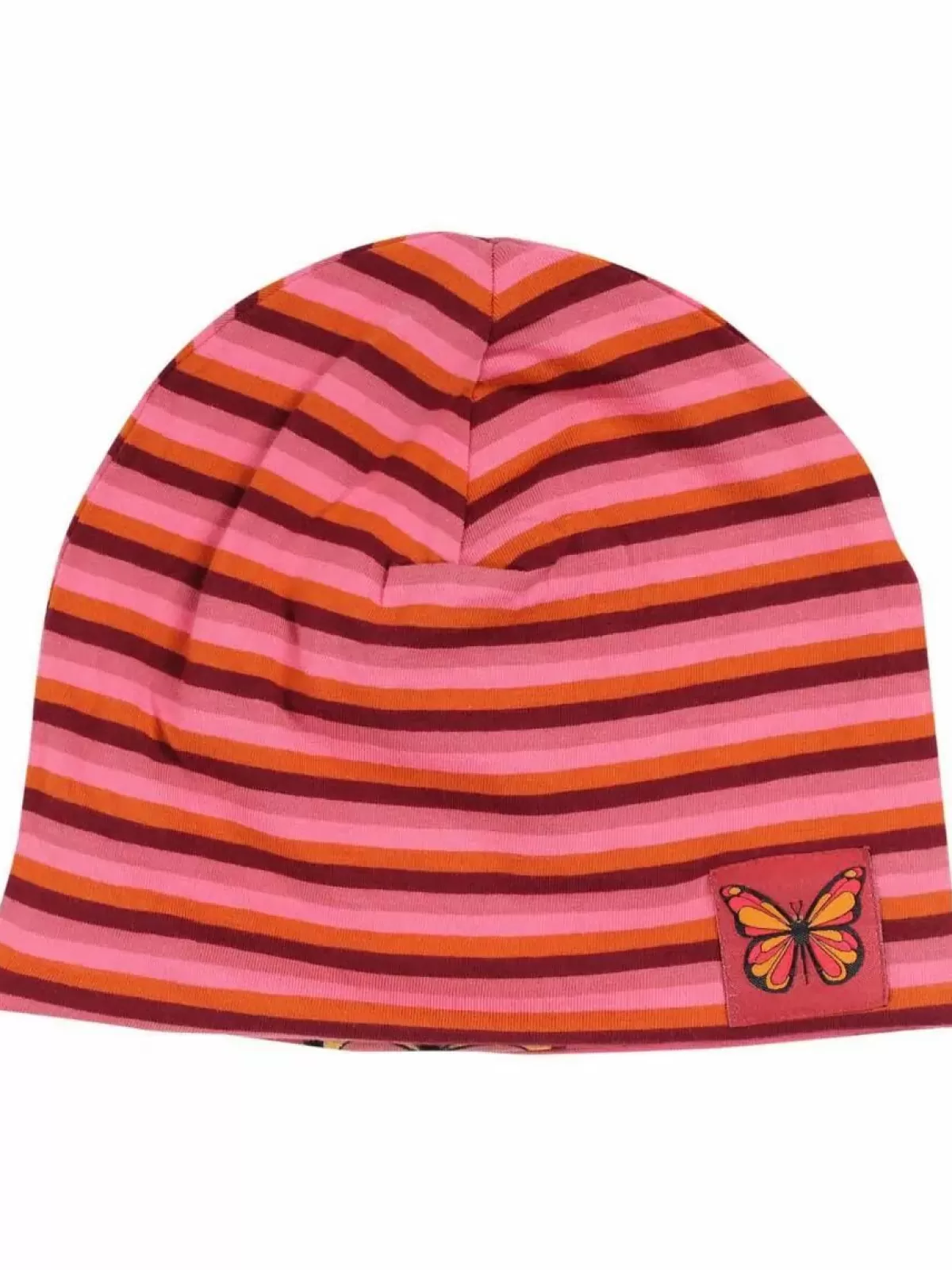 Shop Dyrloeve Beanie Old Rose Flutter/Stripe Reversible Baby Mützen Und Handschuhe