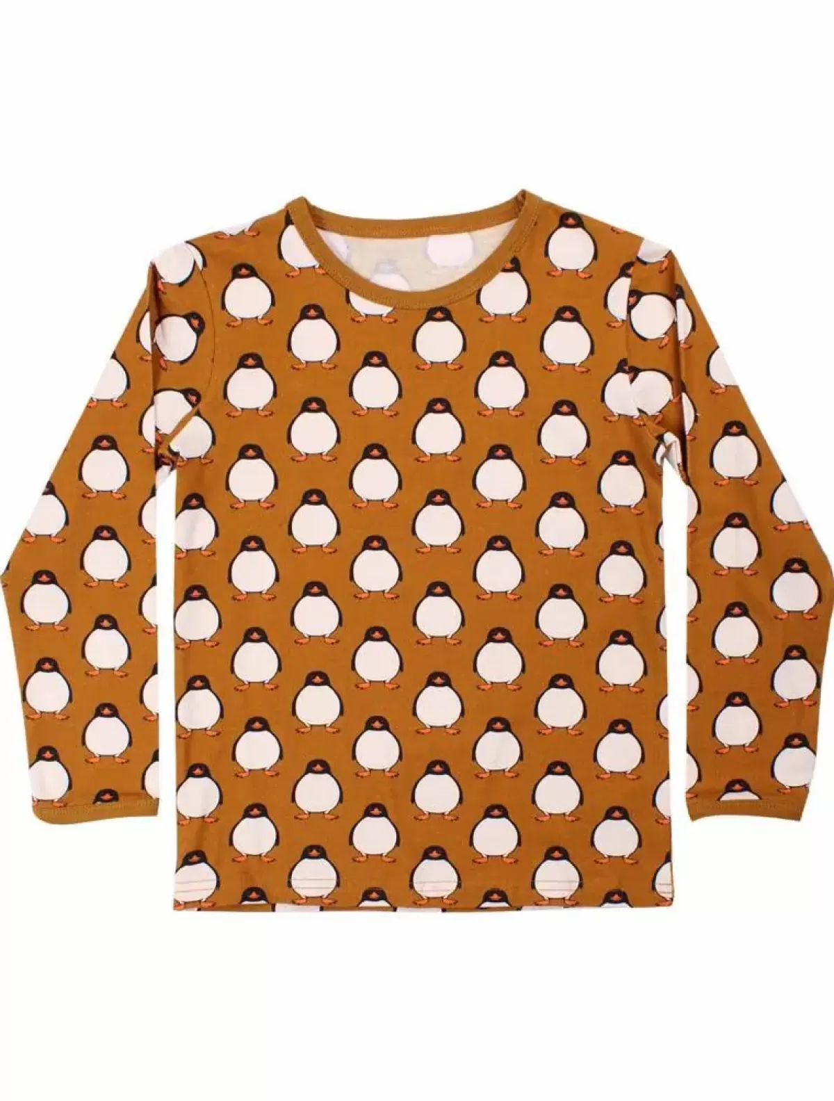 Hot Dyrroar T Aop/Strib Golden Honey Pingvin Kinder Hemden Und Shirts