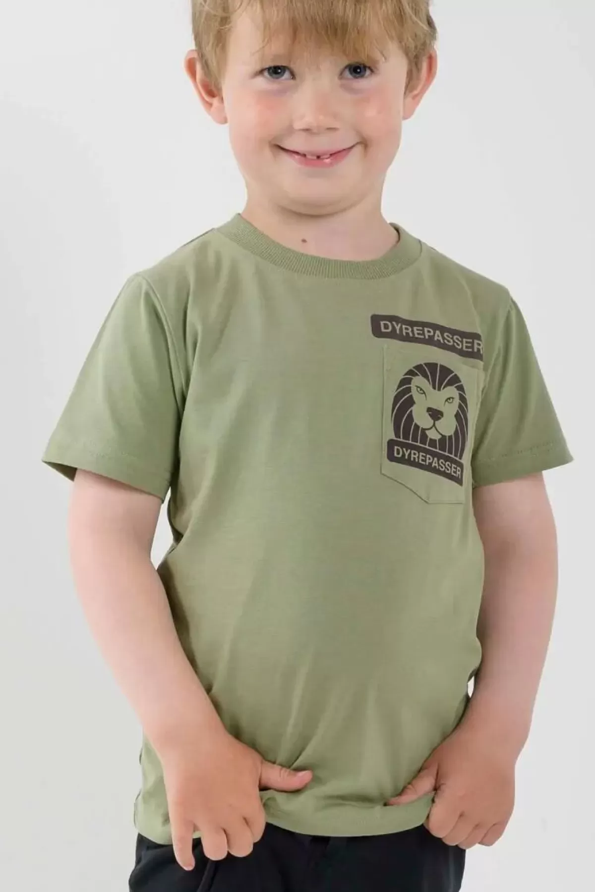 Store Dyrsafari T-Shirt Sage Kinder T-Shirts