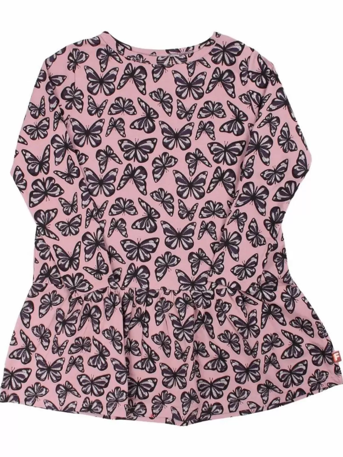 Sale Dyrzanzi Dress Ls Vintage Rose Flutter Aop Kinder Kleider