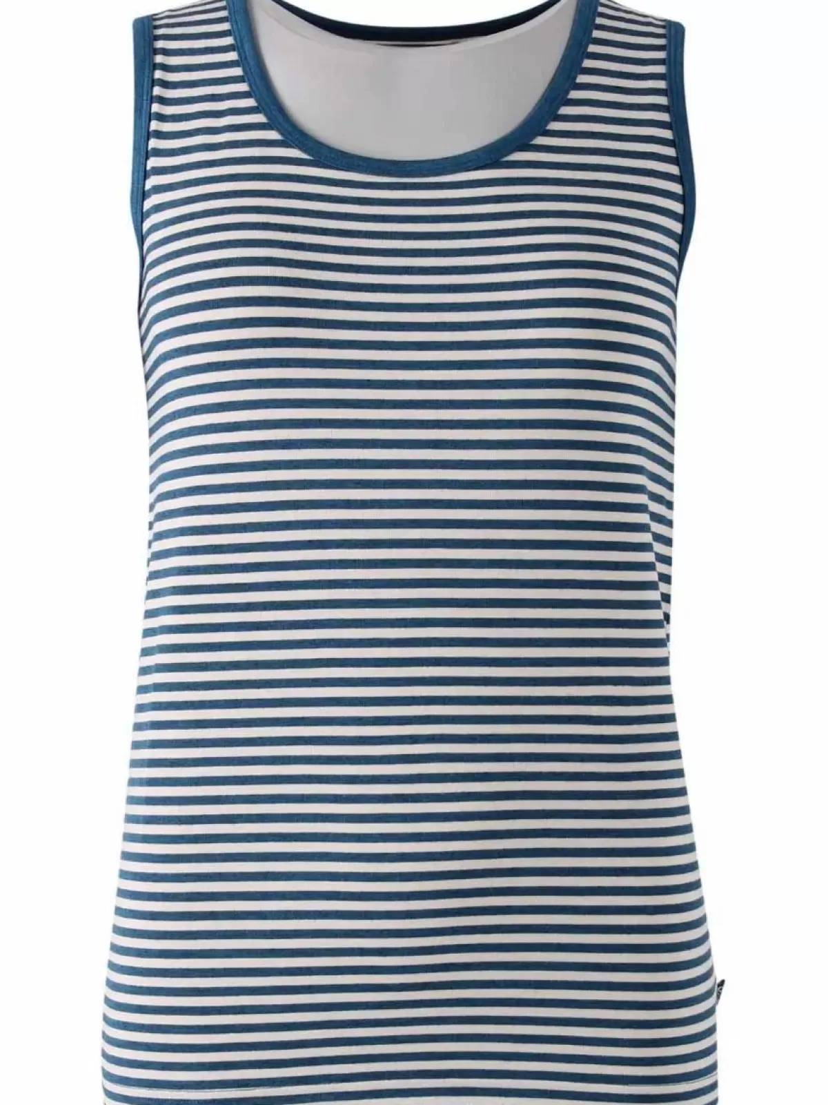 Danefæ Tops>Ess - Allinge Wool Top Stone Blue/Chalk