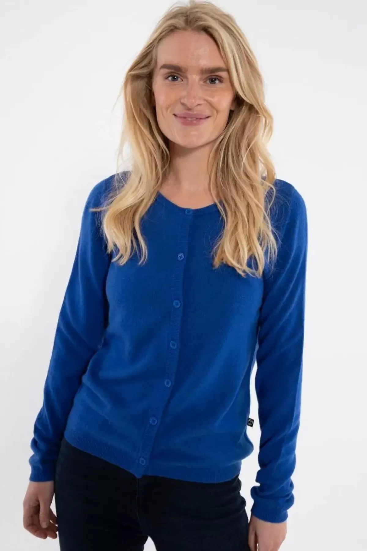 Danefæ Cardigan>Ess - Forget Me Not Merino Cardigan Royal Blue