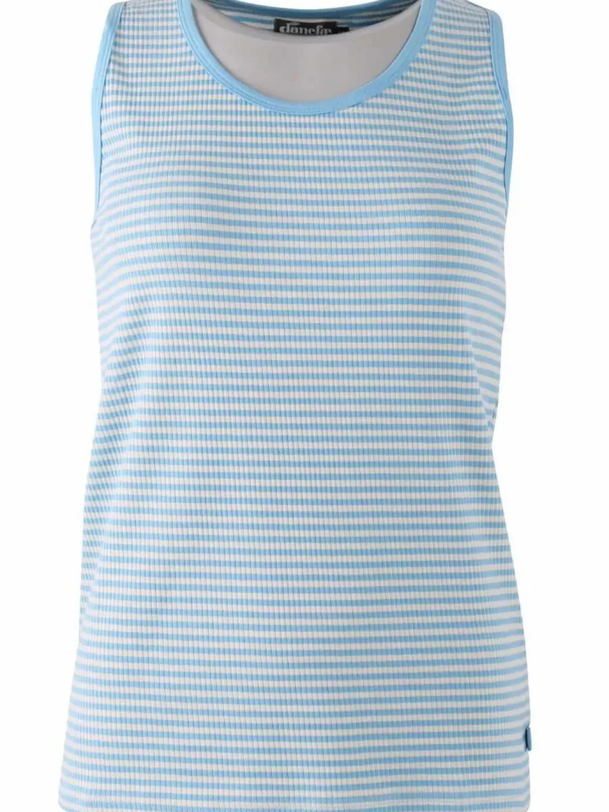 Danefæ Tops>Ess - Organic Danallinge Top Baby Blue/Chalk