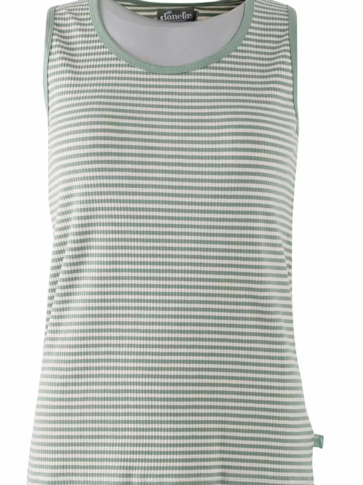 Danefæ Tops>Ess - Organic Danallinge Top Dry Sage/Chalk