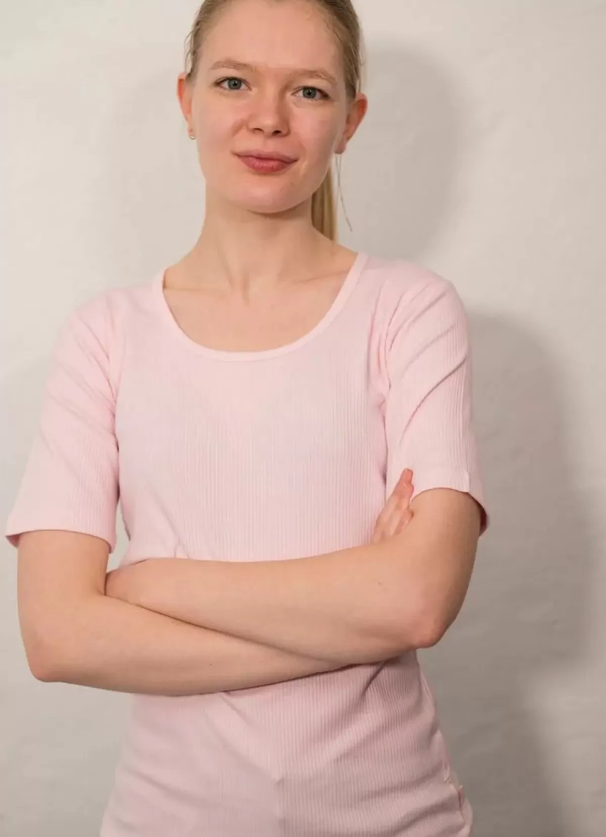 Danefæ T-Shirts>Ess - Organic Danegudhjem Tee Baby Pink