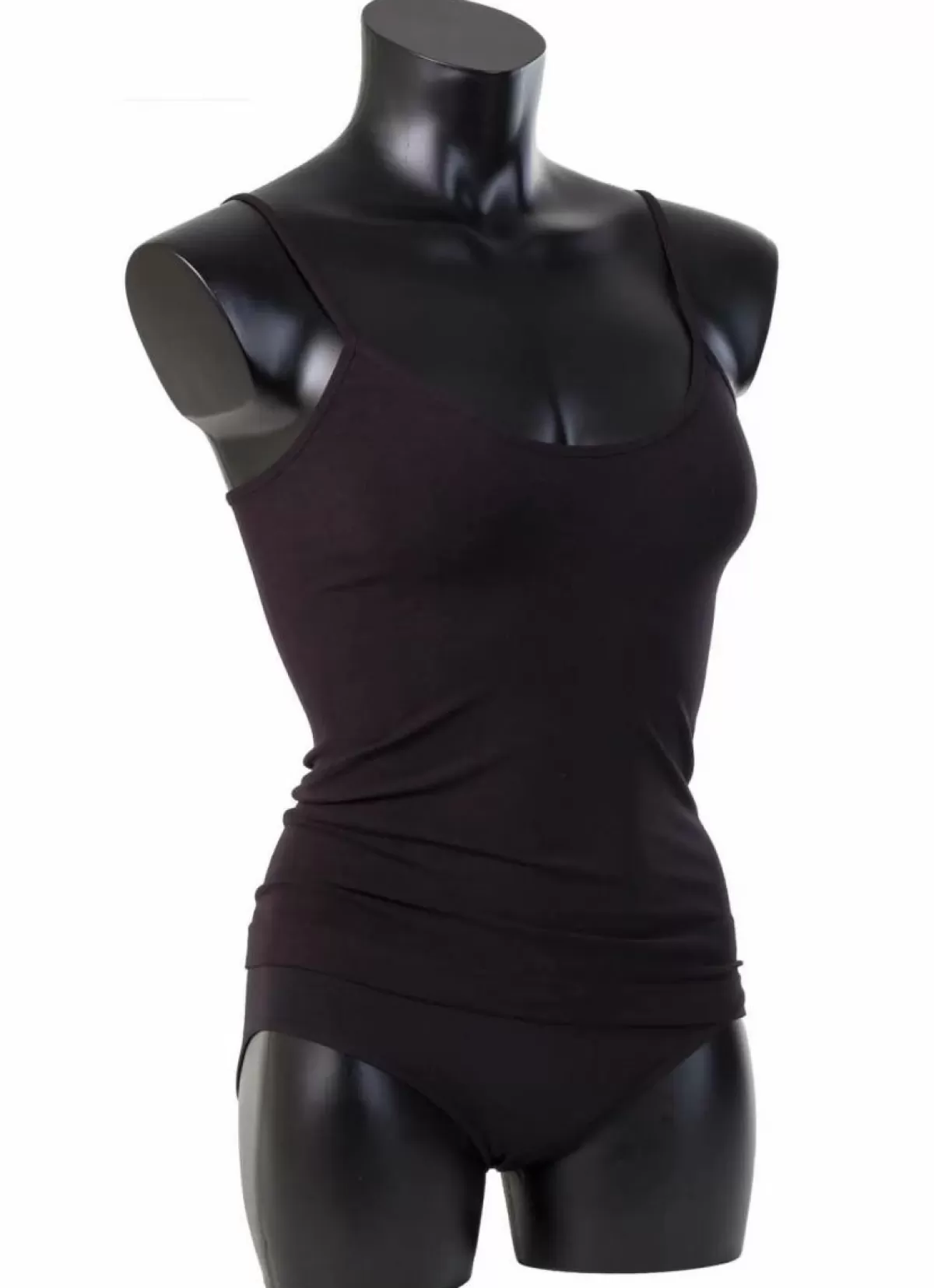 Danefæ Tops>Giulia Caraco Tank Top Nero