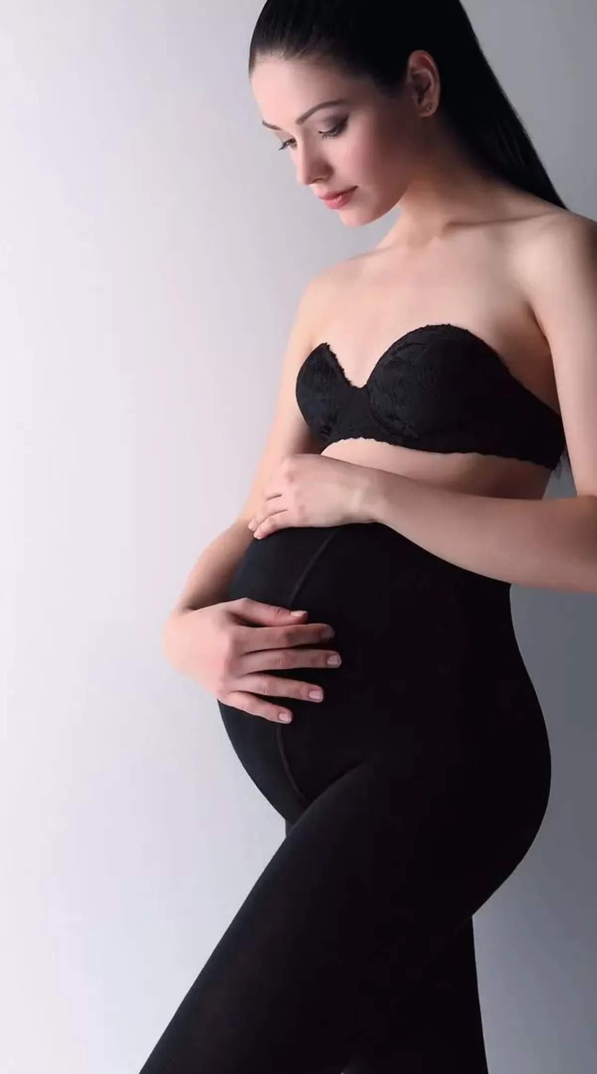 Danefæ Strumpfhosen>Giulia Mama Cotton 200 Nero