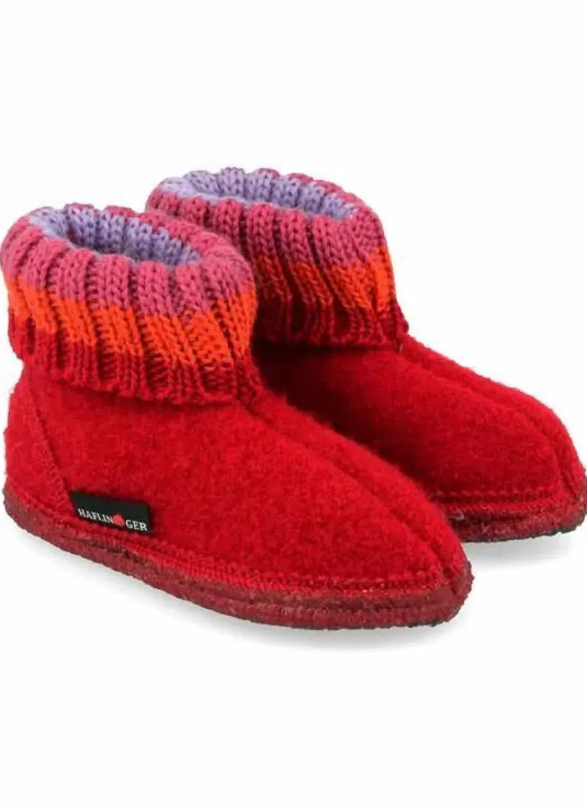 Shop Haflinger Paul Hjemmesko Brick Red Kinder Hausschuhe