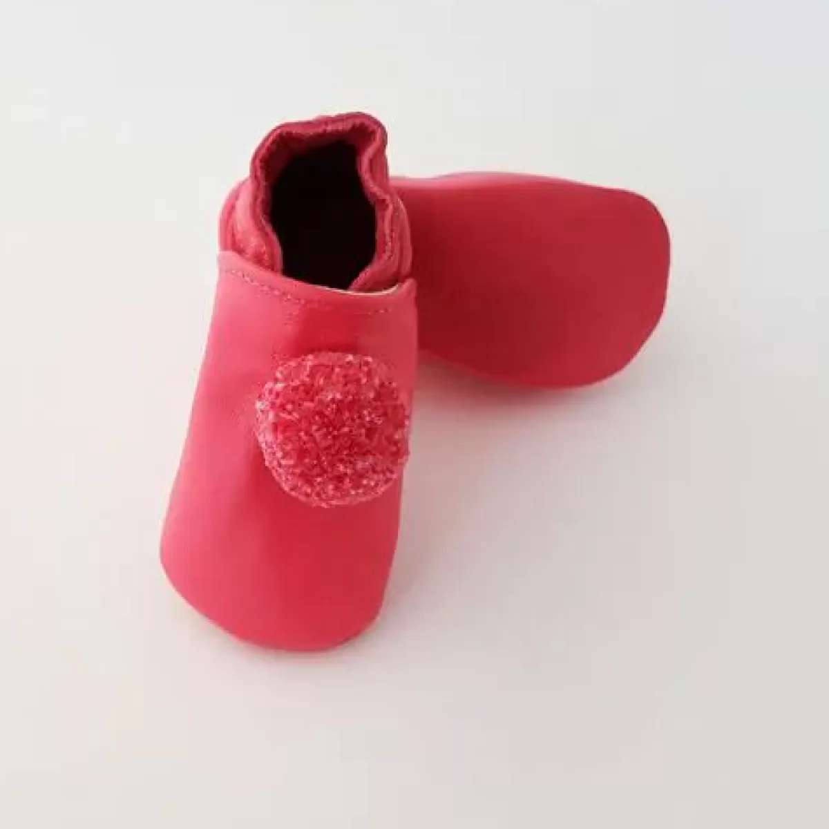 Outlet Lait Et Miel Hjemmesko Fuchsia Pompom Baby Schuhe Und Stiefel