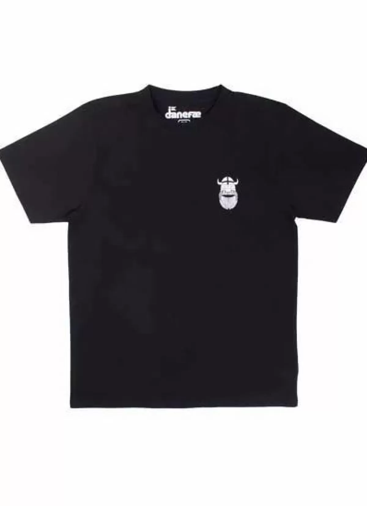 Danefæ T-Shirts>Mande Tee Black Rectoverso Erik