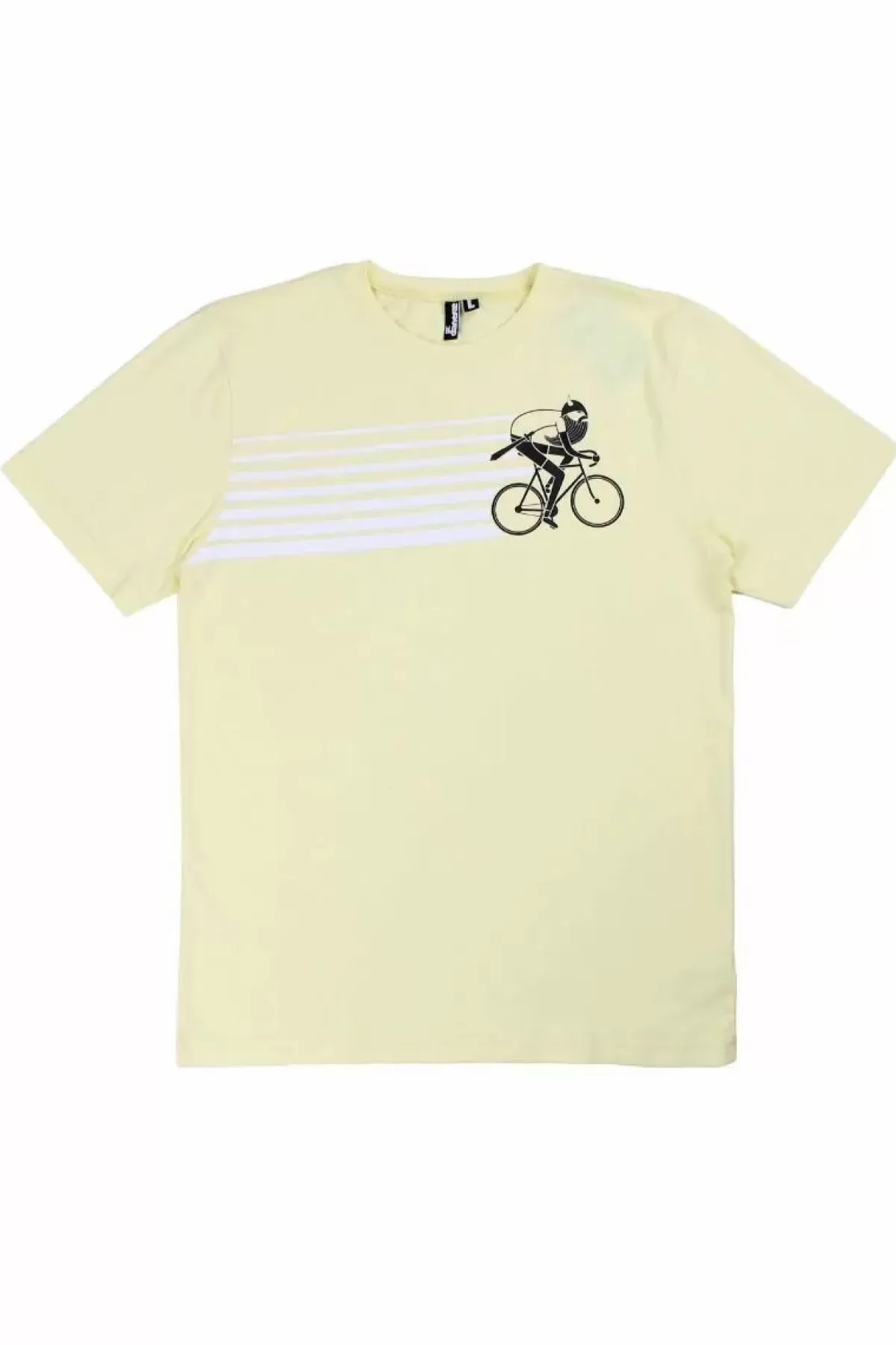 Danefæ T-Shirts>Mande Tee Pale Yellow Veloviking Tdf