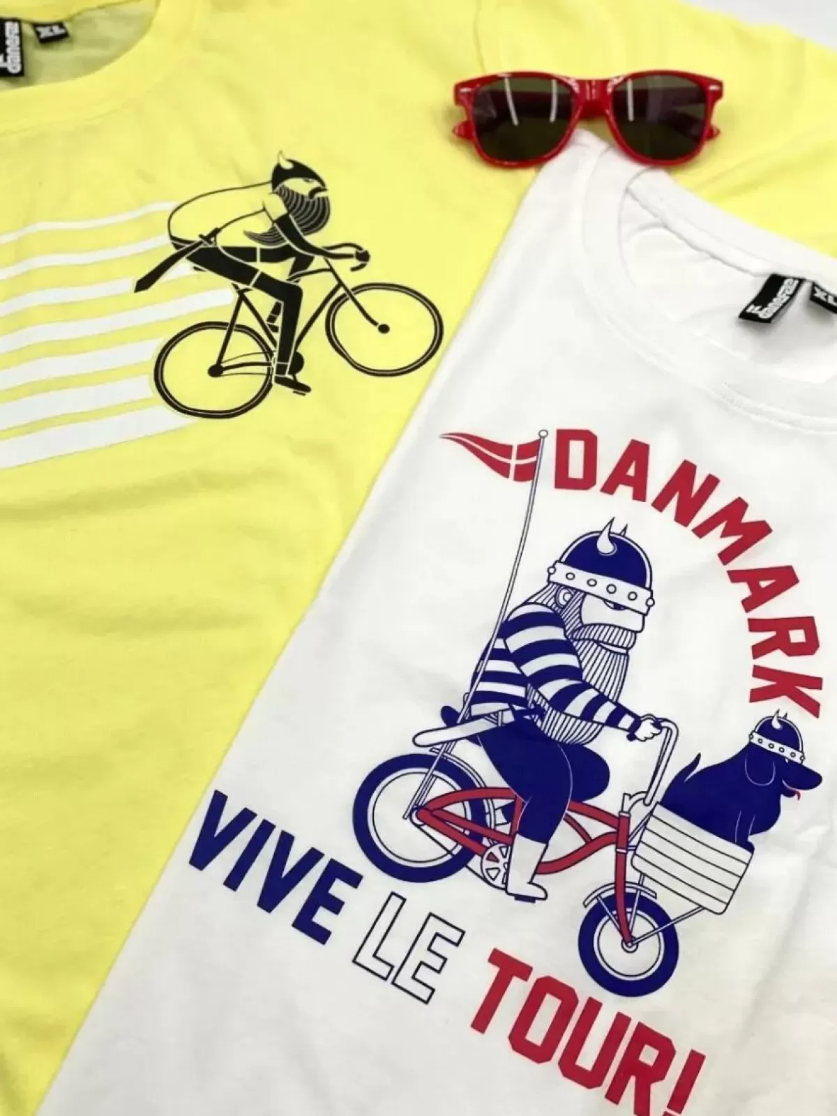 Danefæ T-Shirts>Mande Tee White Viveletour