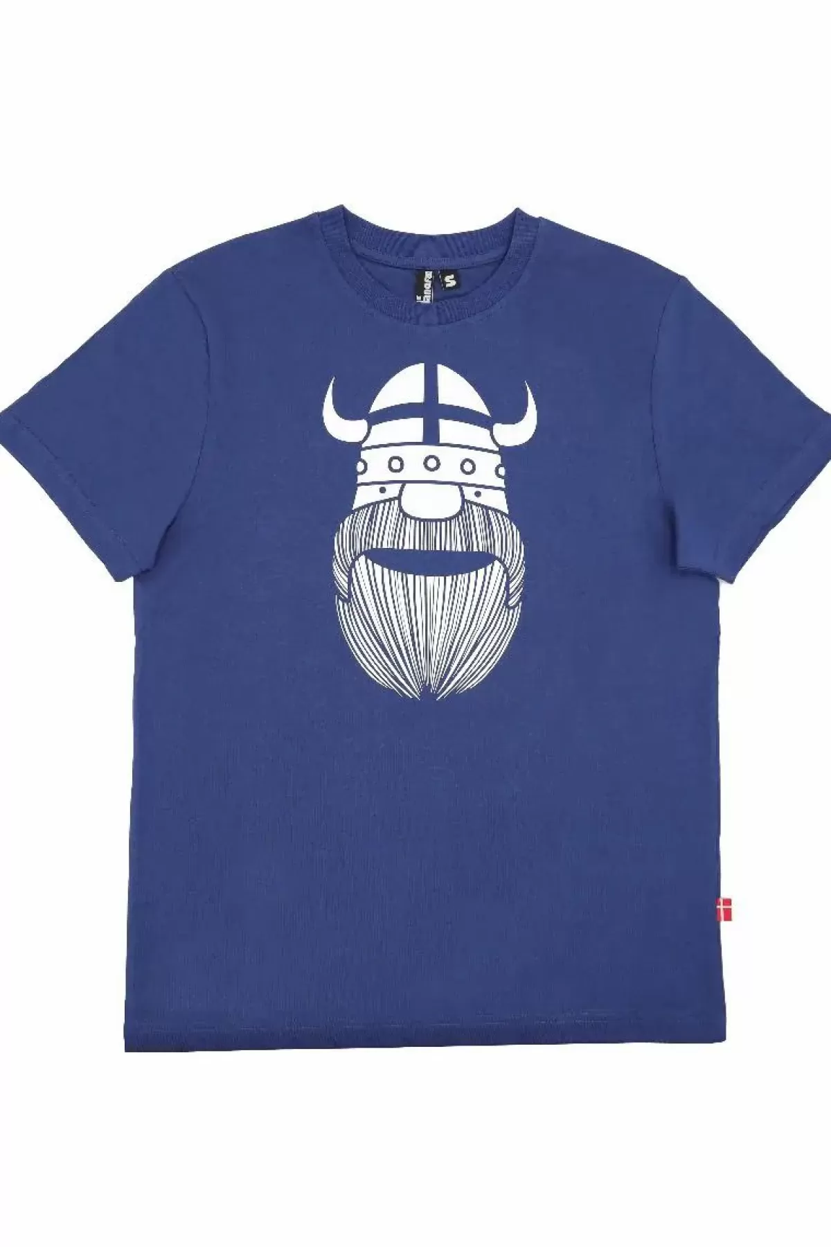 Danefæ T-Shirts>Mande Tee X Dusty Blue Erik (White)