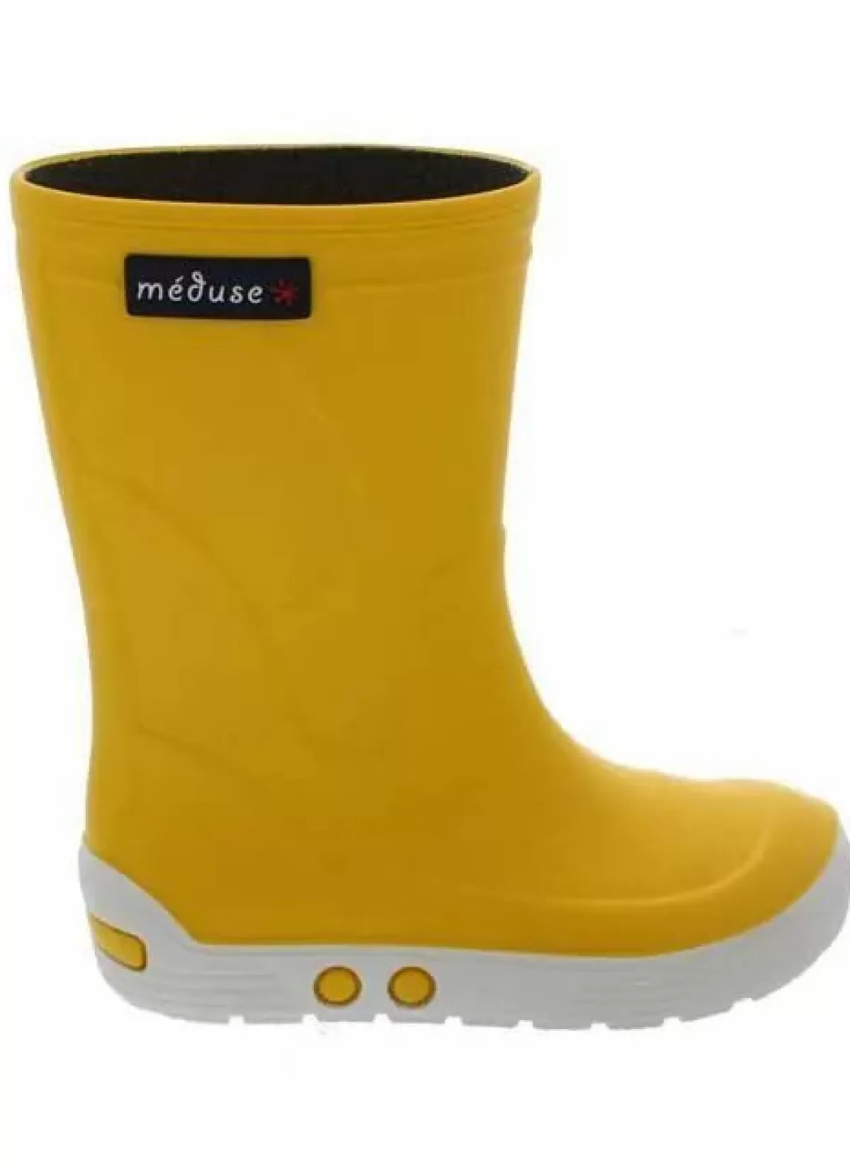 Shop Meduse Rubber Boots Airport Jaune/Blanc Baby Schuhe Und Stiefel
