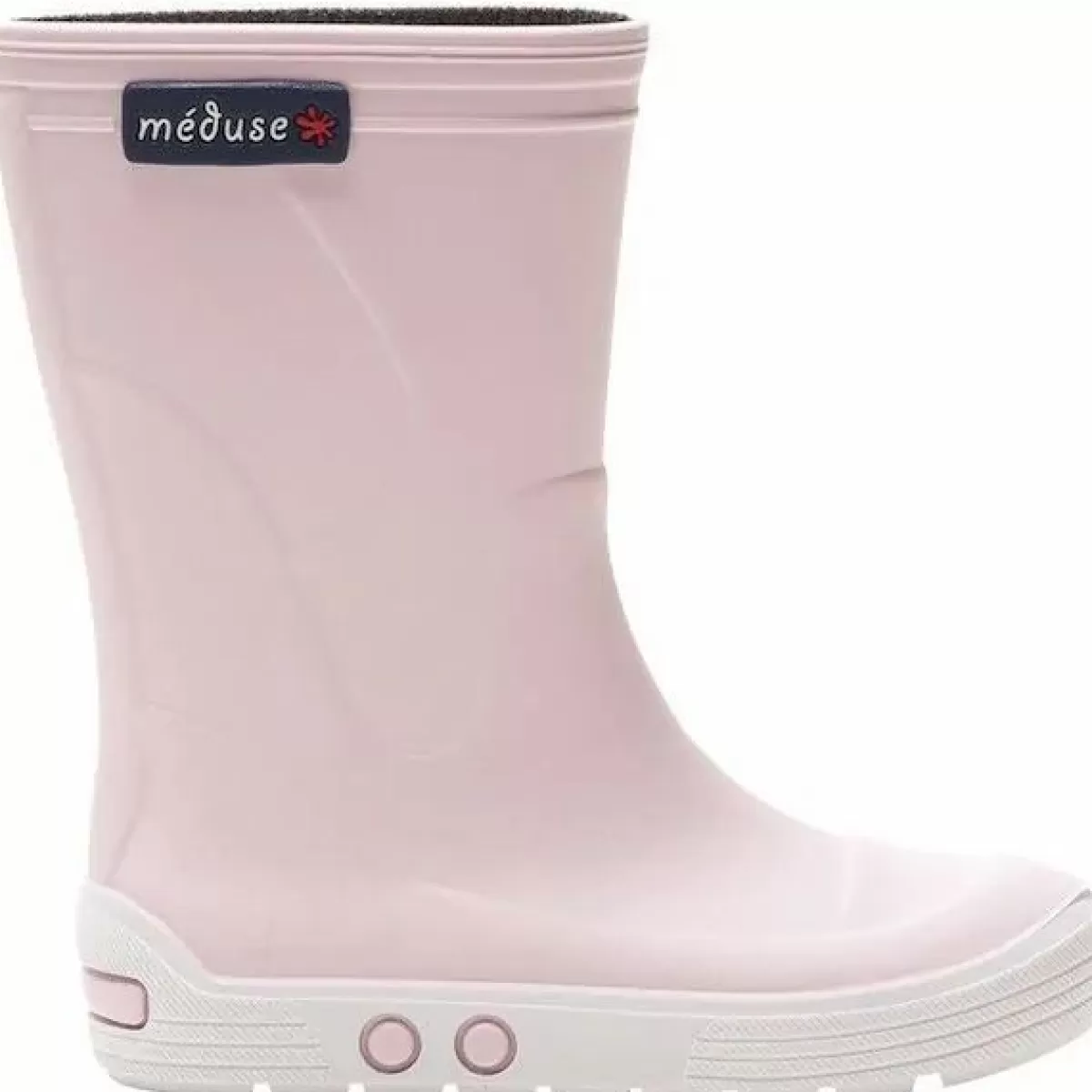Clearance Meduse Rubber Boots Airport Rose Pastel/Blanc Baby Schuhe Und Stiefel