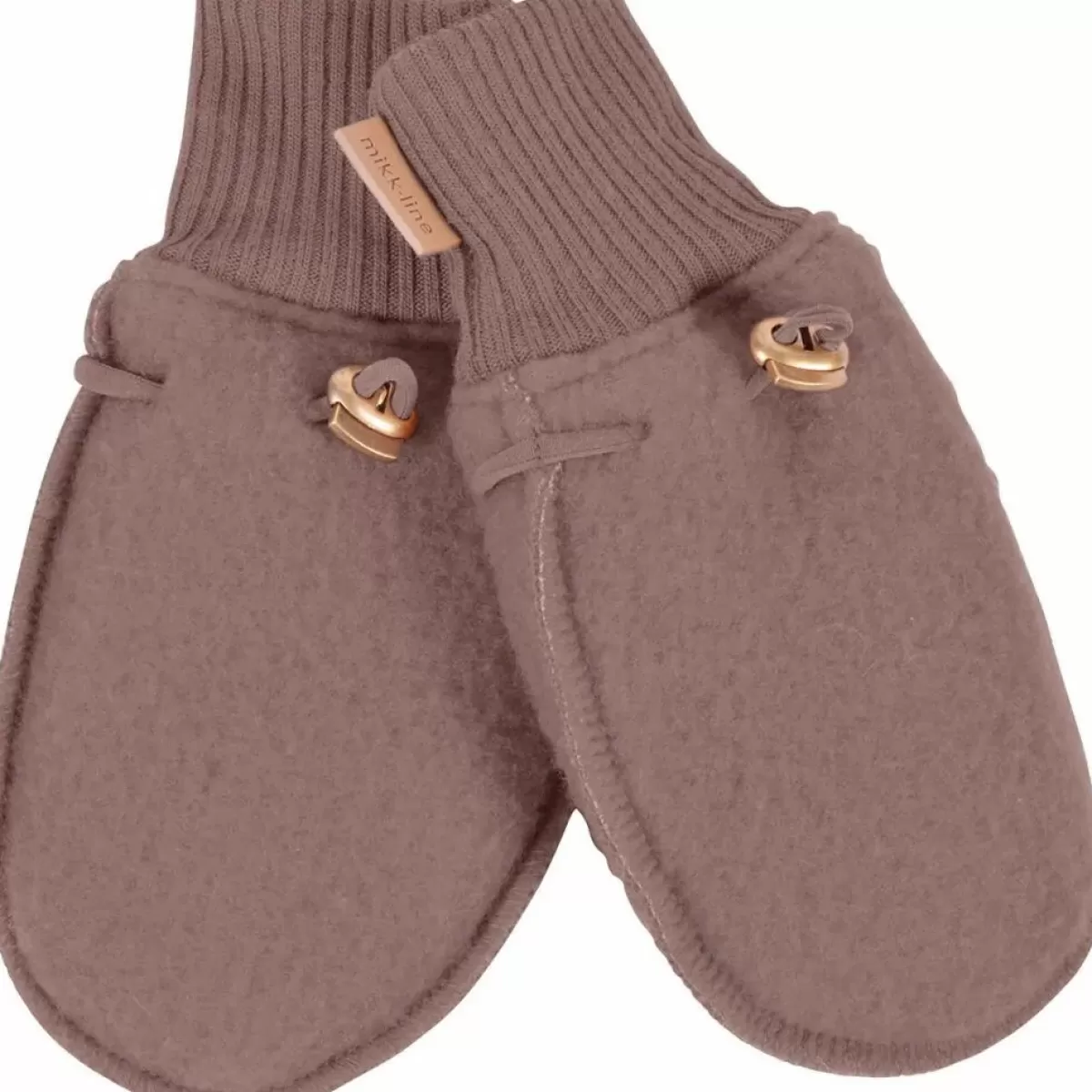 Store Mikk-Line Uld Luffer Burlwood Baby Mützen Und Handschuhe