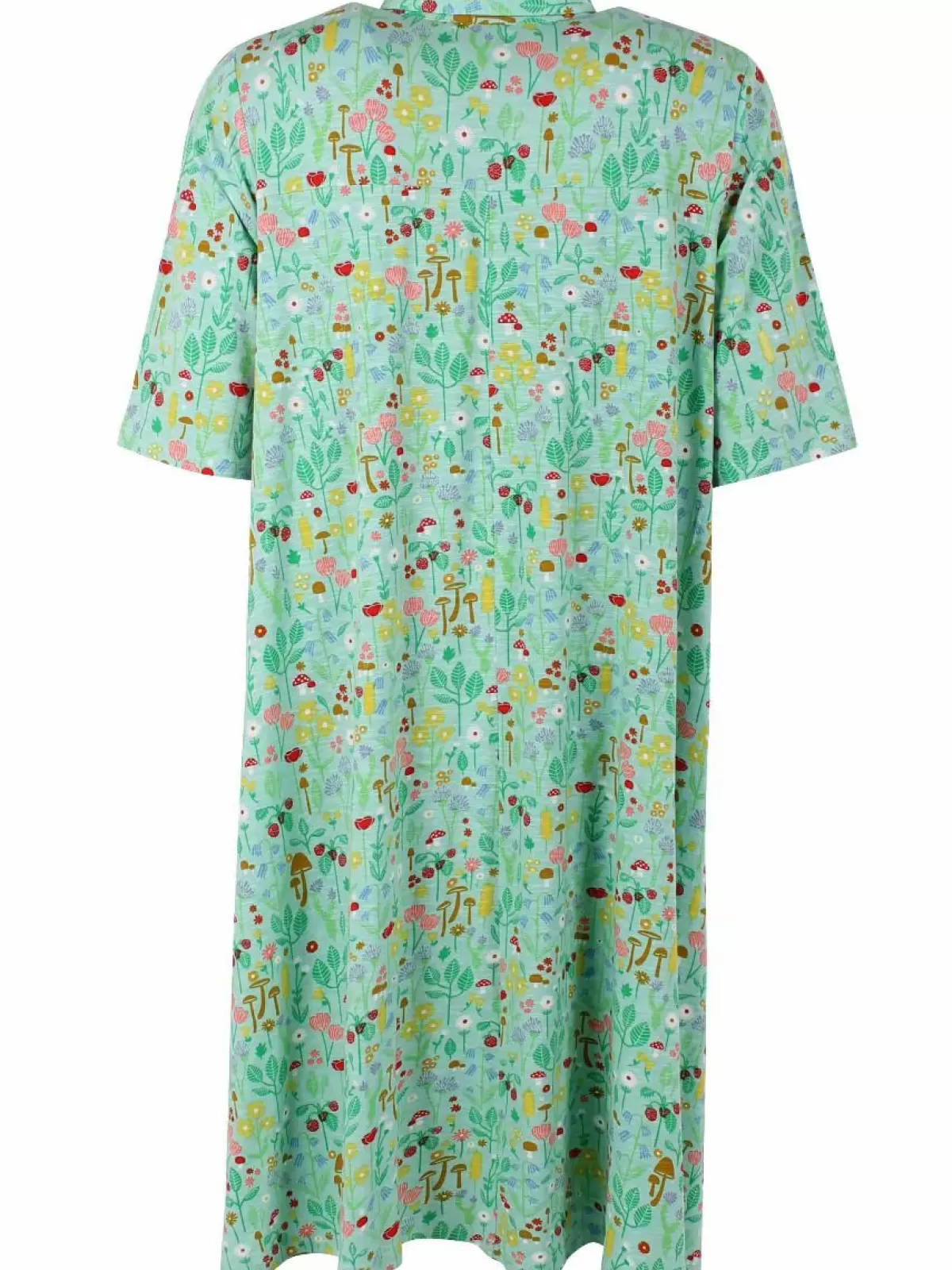 Danefæ Kleider>Organic - Dananemone Viscose Slub Dress Foam Botanical