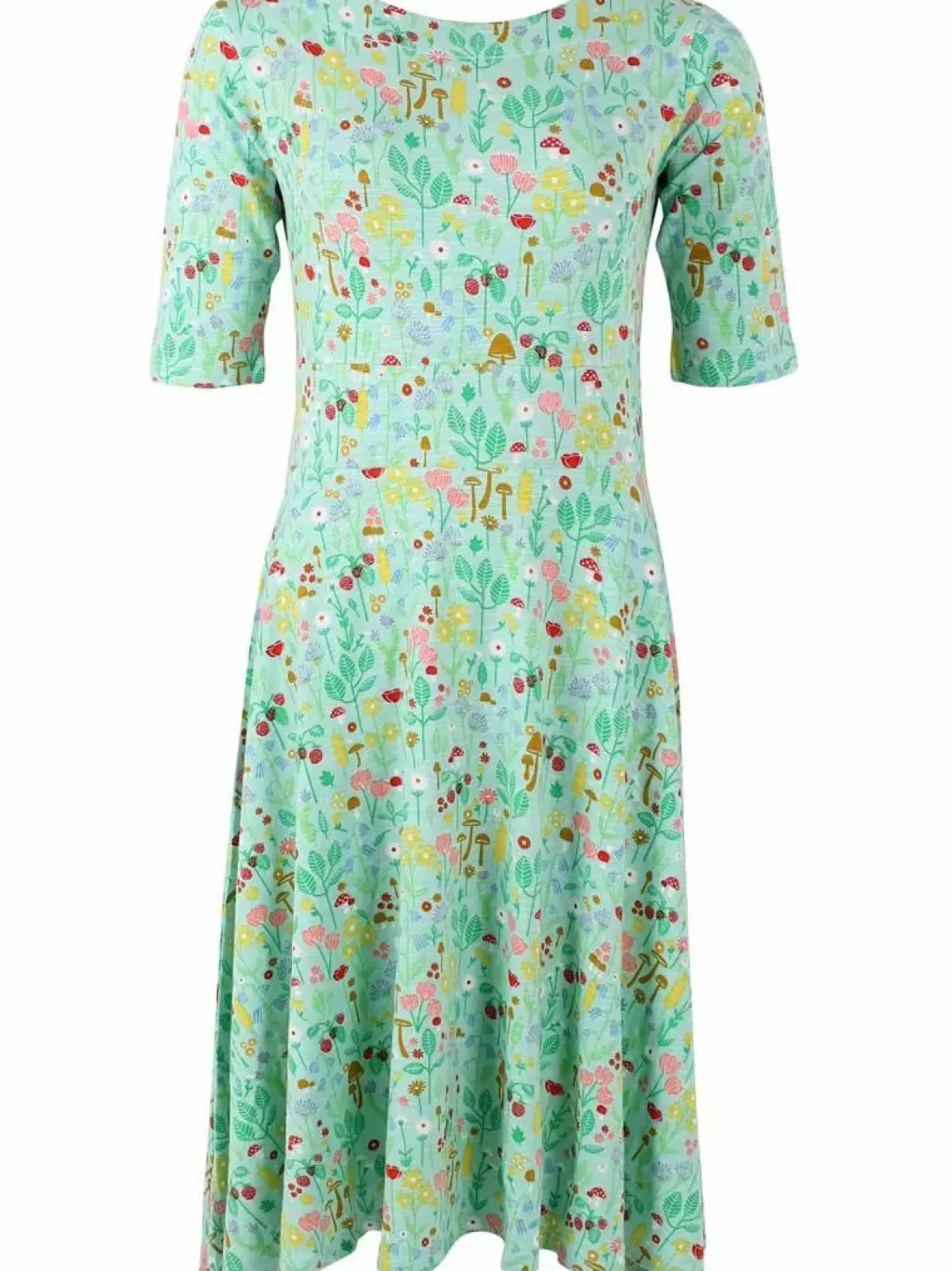 Danefæ Kleider>Organic - Danecharlotte Viscose Dress Foam Botanical