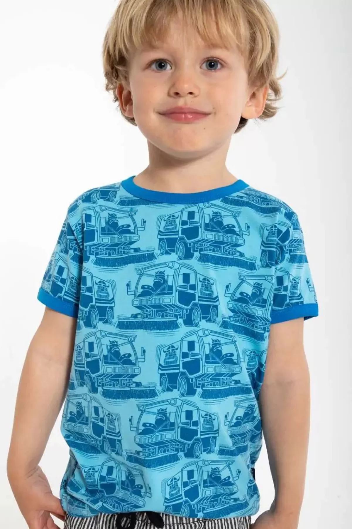 Sale Organic - Danechives Tee Mild Blue Sweeper Kinder T-Shirts