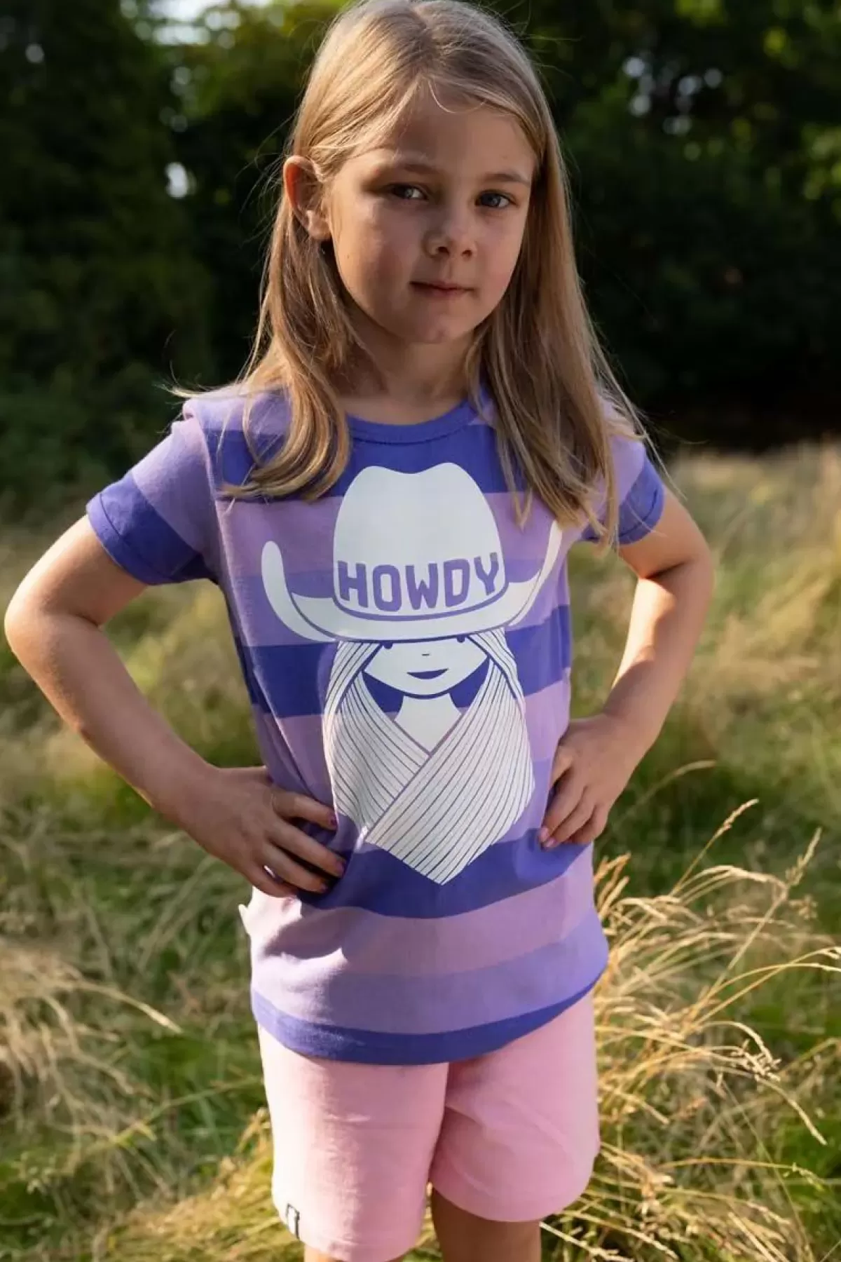 Shop Organic - Danechives Tee Purple Haze Cowgirl Kinder T-Shirts