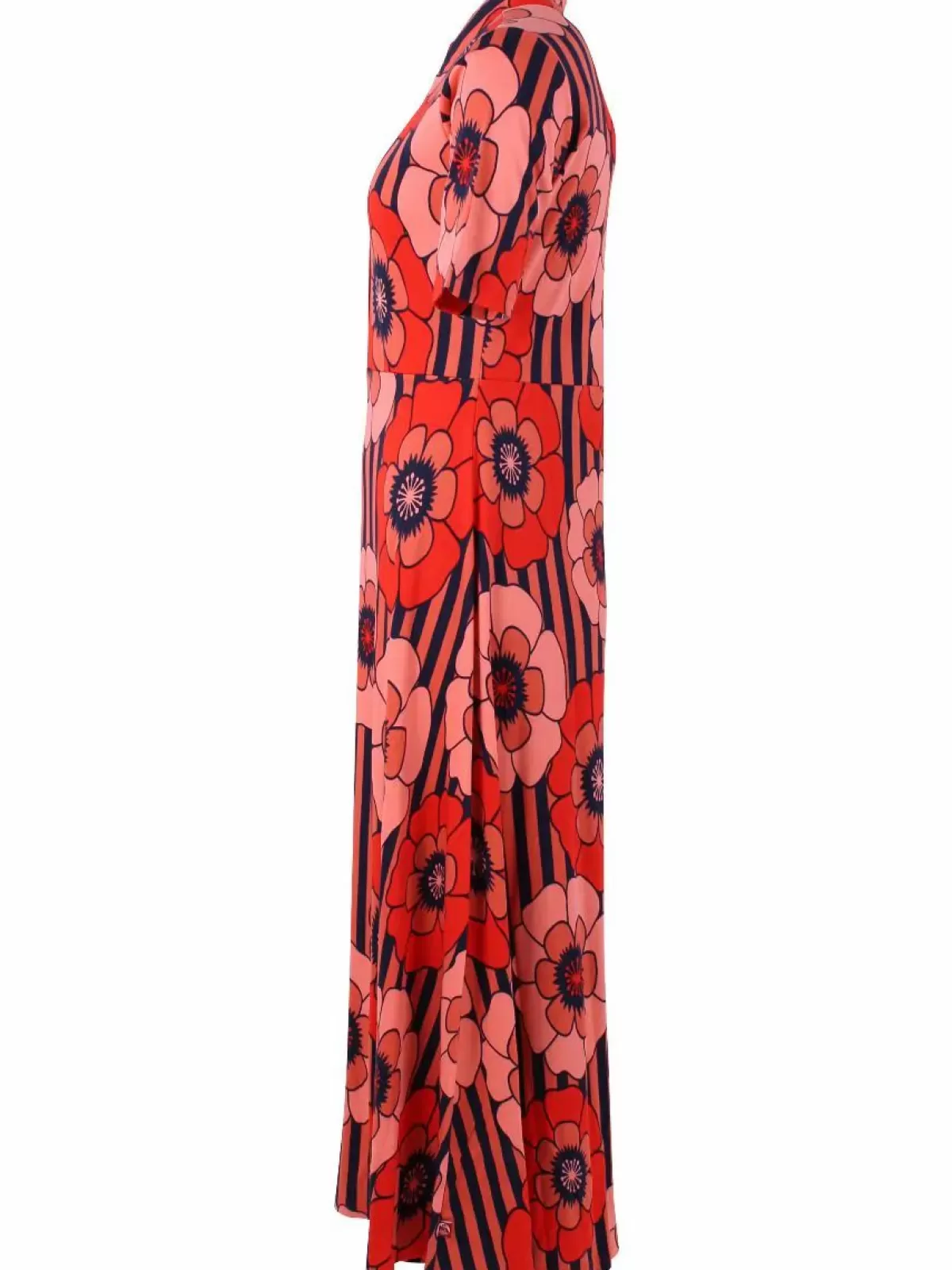 Danefæ Kleider>Organic - Danehettie Interlock Dress Bright Red Power Flower