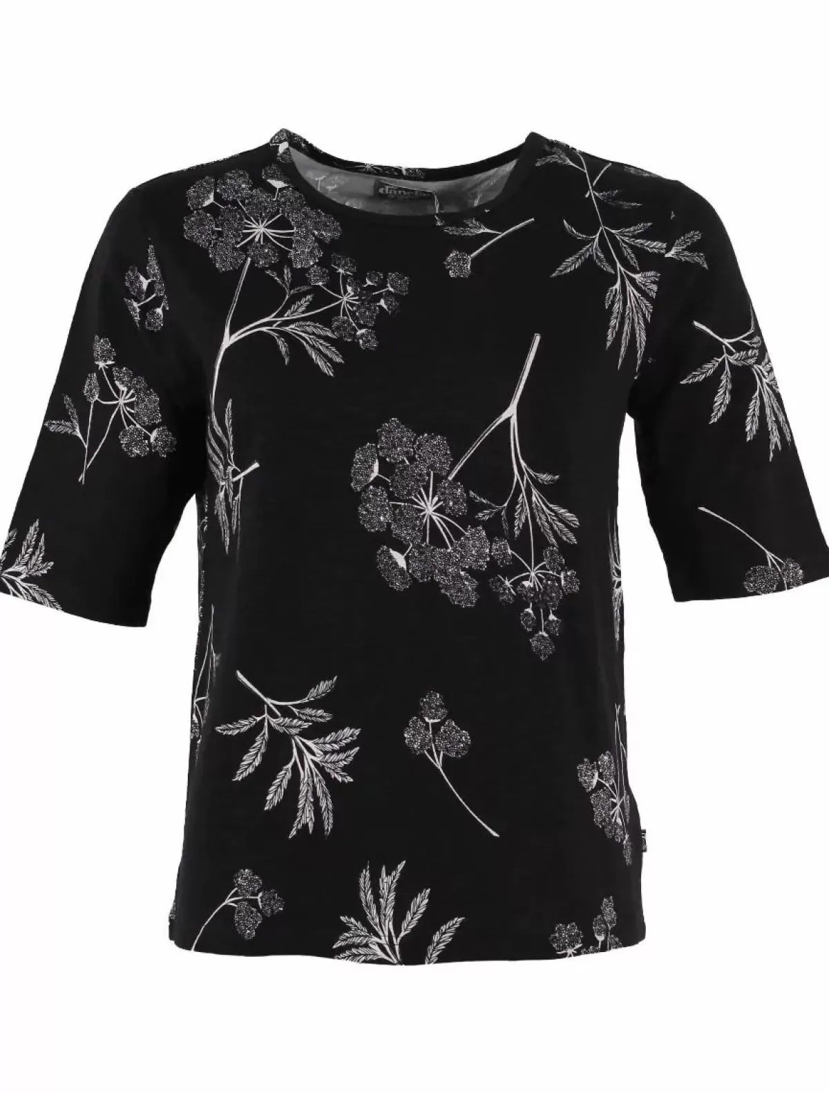 Danefæ T-Shirts>Organic - Danemanna Viscose Slub Tee Black Hemlock