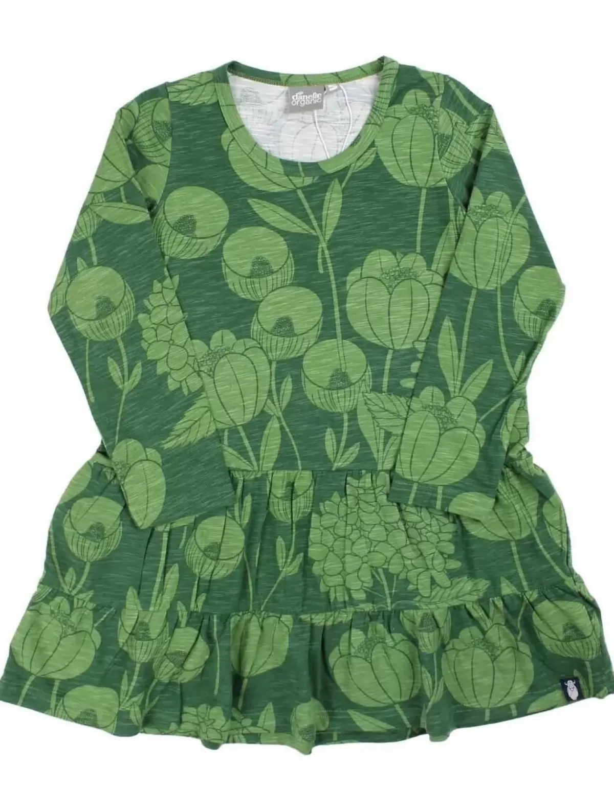 Online Organic - Danemiva Dress Warm Khaki/Fall Jungle Hortensia Kinder Kleider