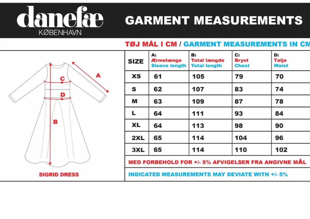 Danefæ Kleider>Organic - Danesigrid Cotton Dress Berta