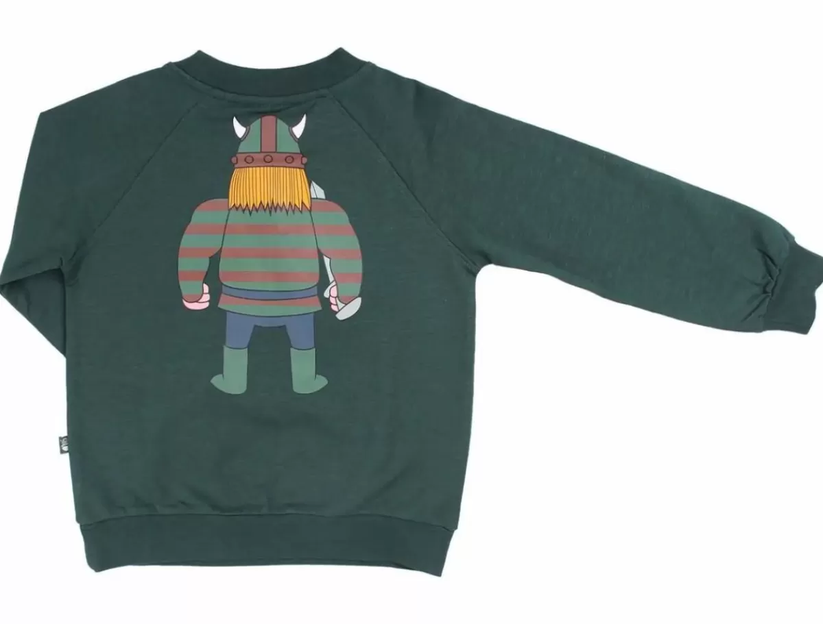 Fashion Organic - Danestone Sweat Deep Forest Erik Din Ven Kinder Sweatshirts