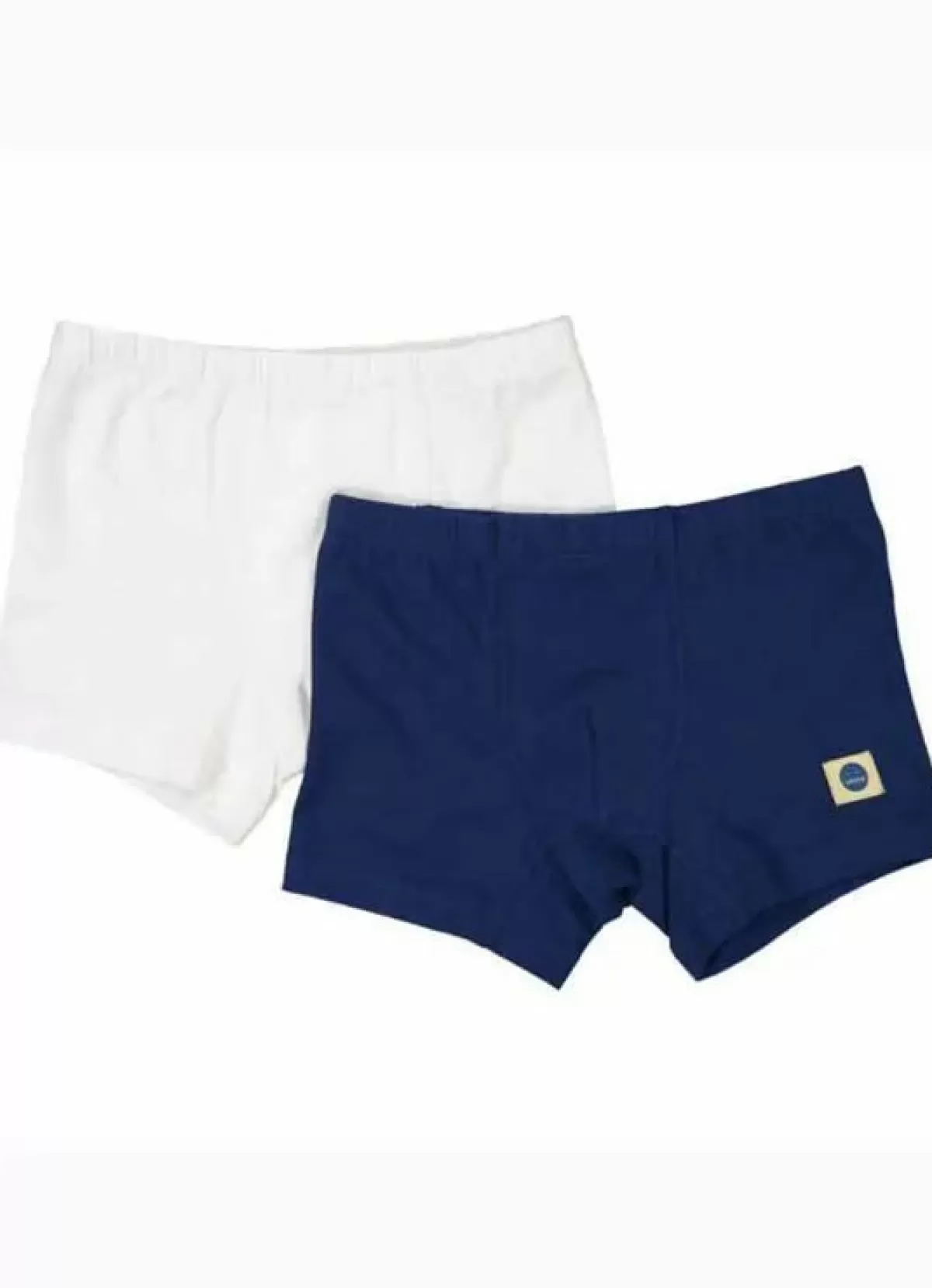 Sale Snork Roberto Boxers 2-Pack White/Navy Kinder Unterwäsche