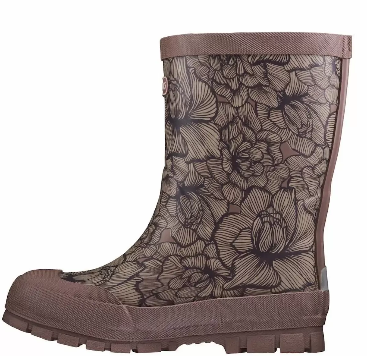 Fashion Viking Footwear Jolly Thermo Dusty Pink Blomster Baby Schuhe Und Stiefel